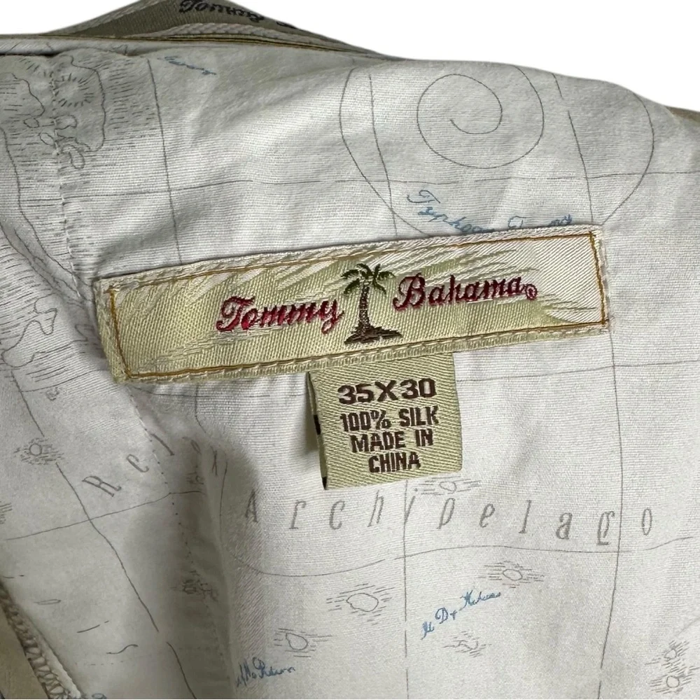 Tommy Bahama Silk Pleated Chino Pants - Picture 7 of 7